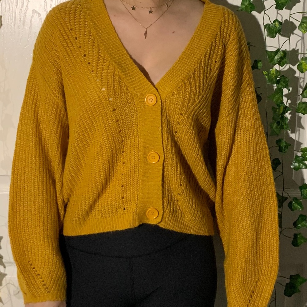 Button up sweater!